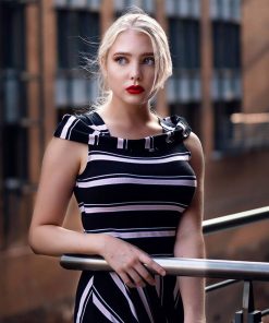 Alternative view of Striped dress